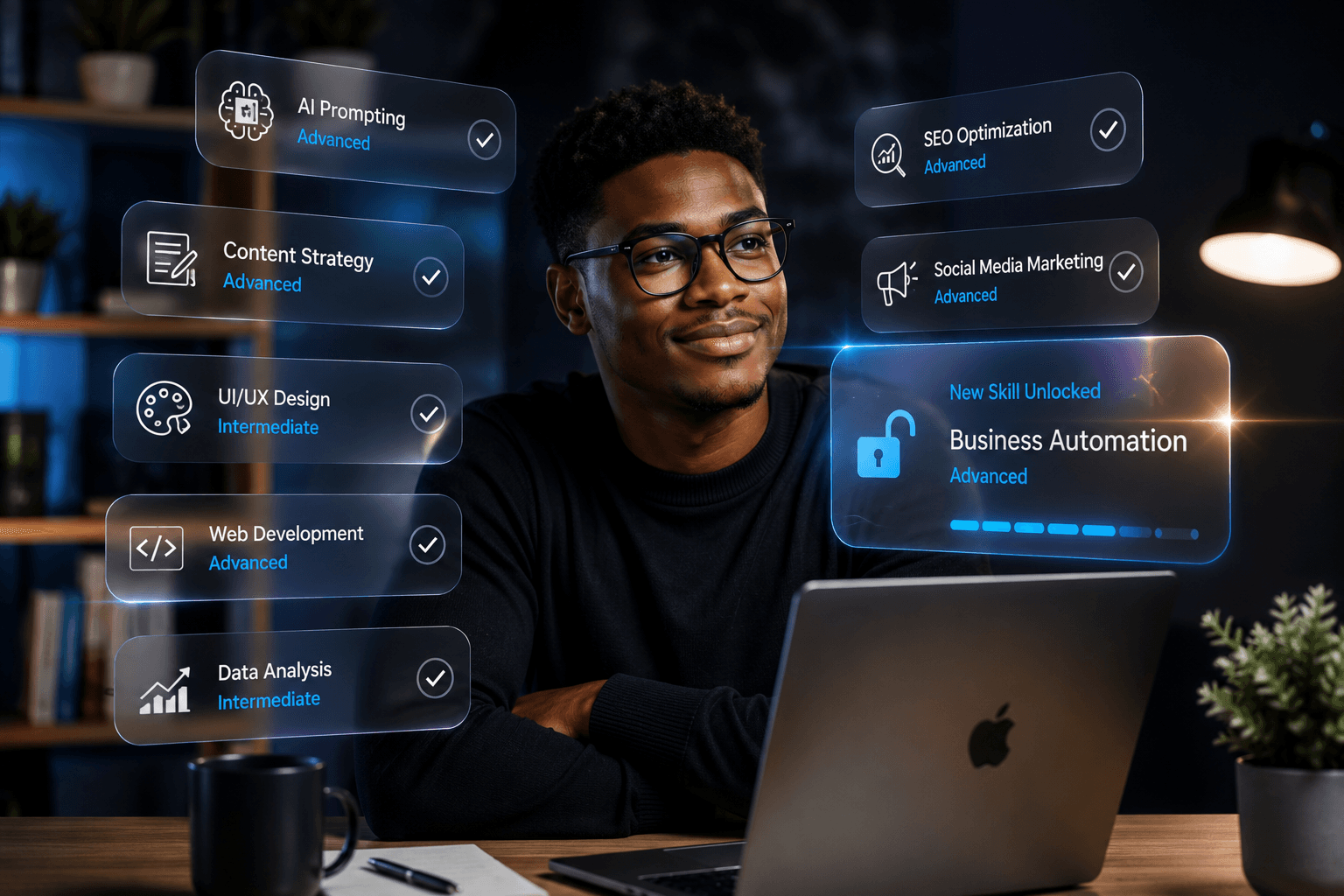 A professional mastering digital skills